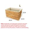 Rattan Stroh Aufbewahrungskorb Japanisch Handgewebt Kleinkram Organizer Körbe Große Kapazität Wäschebehälter Badezimmer Organizer