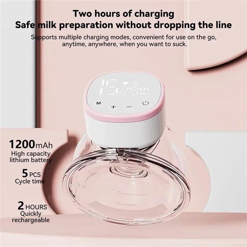 A71Z For Adult For Breastfeeding Electric Wearable Portable Hands-Free Low Noise LCD Screen Breast Pump
