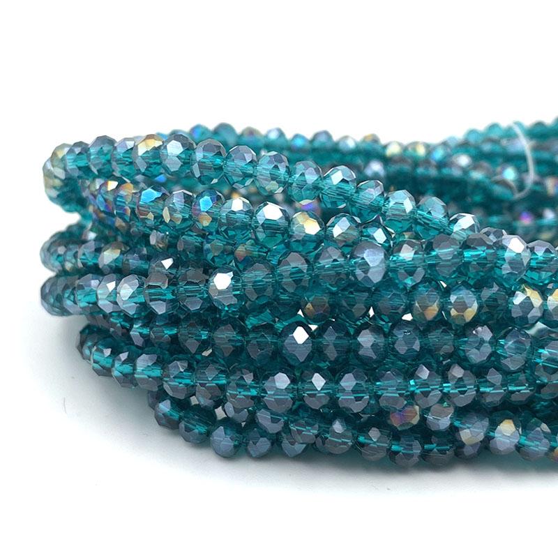2/3/4/6/8mm Faceted Crystal Beads Bulk Pack - Glass Beads for DIY Bracelets Hairpin Loose Spacer Beads for Jewelry Making