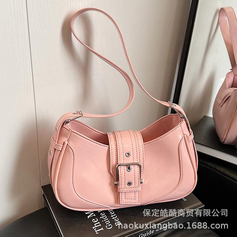 Bag Women's Spring Summer 2025 New Fashion Niche One Shoulder Underarm Bag This year's popular Crossbody Baguette Bag