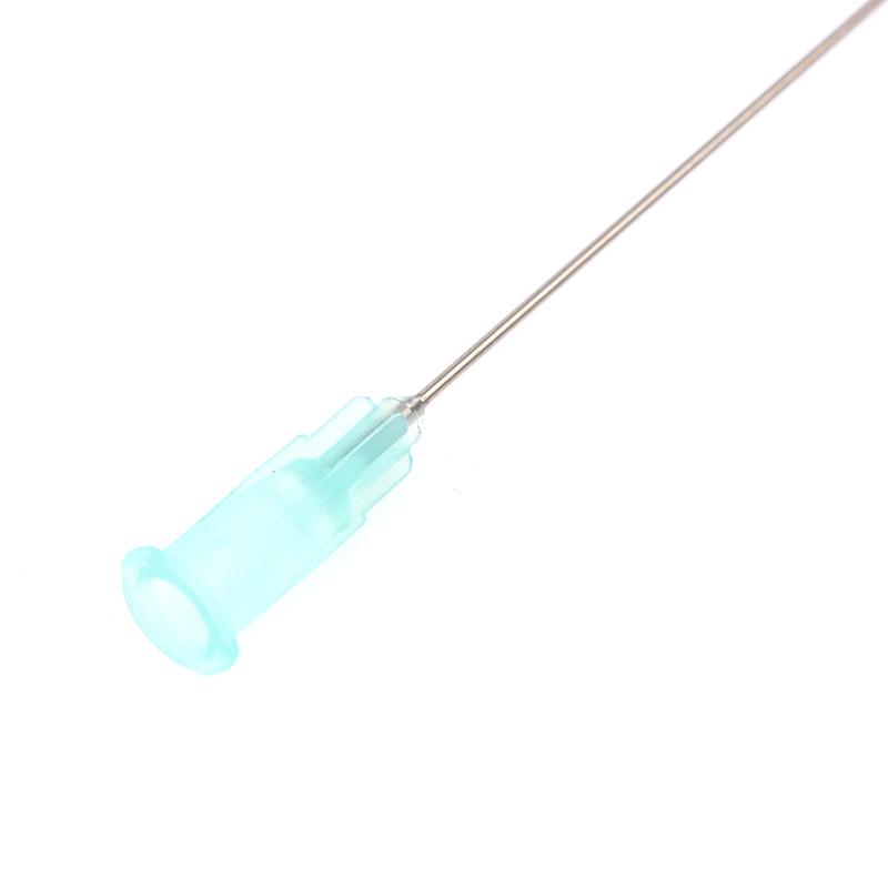 5 Stück Spitze Extra Lang Gesamtlänge 100 mm Stumpfe Spitze Flachkopf Paste Spritze Klebstoff Flüssigkeitsdosiernadel