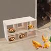 Wooden Chicken Laying Box, 6 Compartment 2-Tier Floorstanding with Egg Slot for Home/Breeding Farm