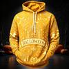 Men's Casual Long Sleeve Hoodie with Halloween Print for Everyday Wear