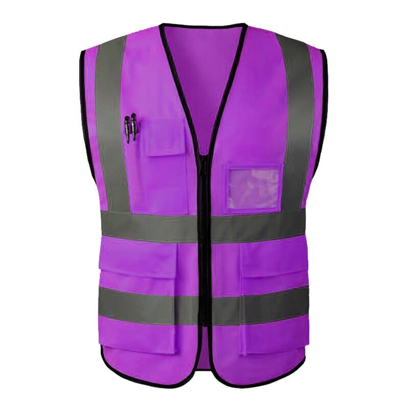 Reflexní bezpečnostní vesta s více kapsami