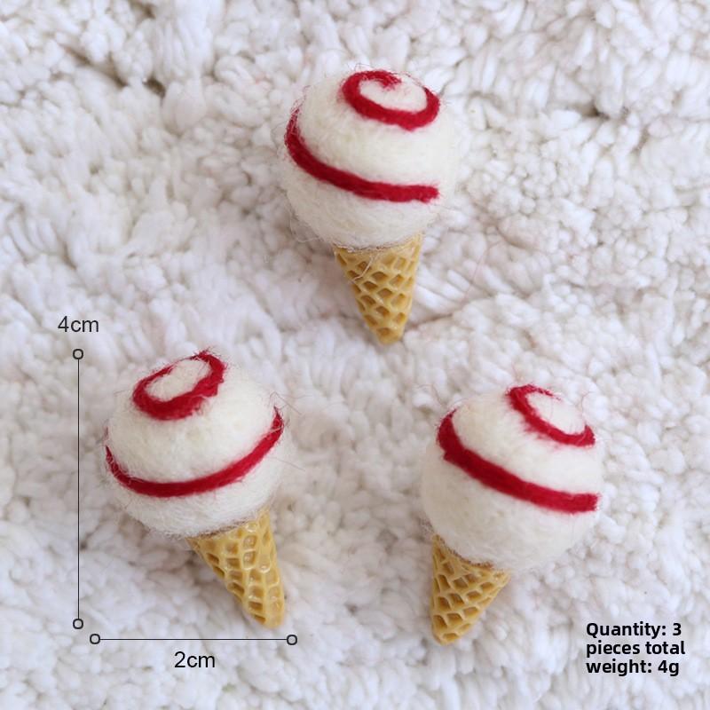

Christmas Scene Decor Lollipop Ice Cream Shape With Diy Hanging Toys For Holiday Festive Decorating Red White Ice Cream