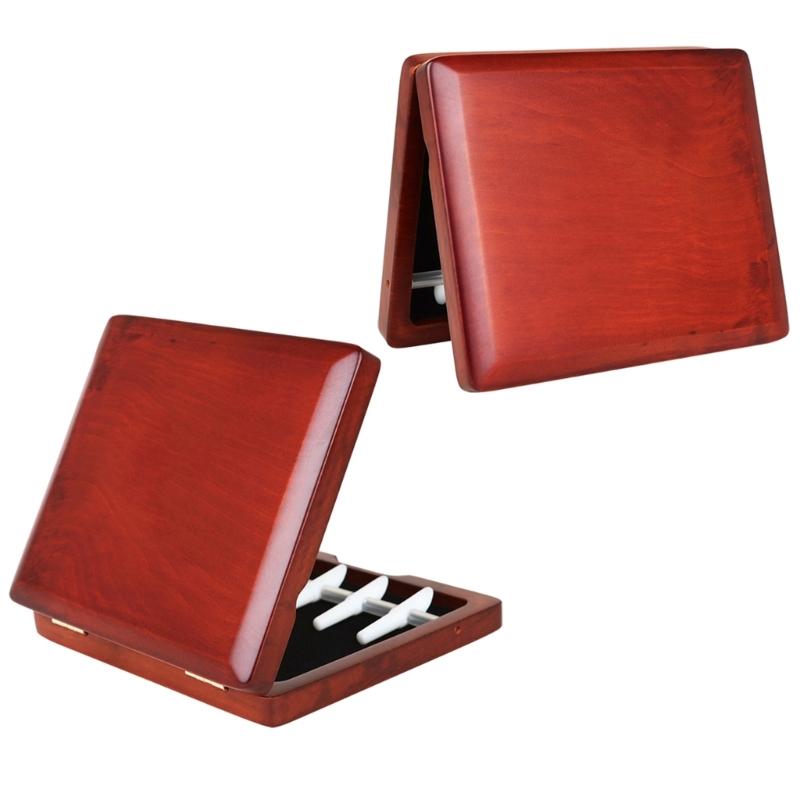 Portable Bassoon Reed Organizer Case Portable Wood Storage Box Reed Holder Protective Case Wood Texture for 5 Reed
