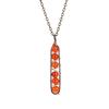 Vintage Hand-Wound Colorful Beaded Crystal Amethyst U-Shaped Pendant Necklace N121