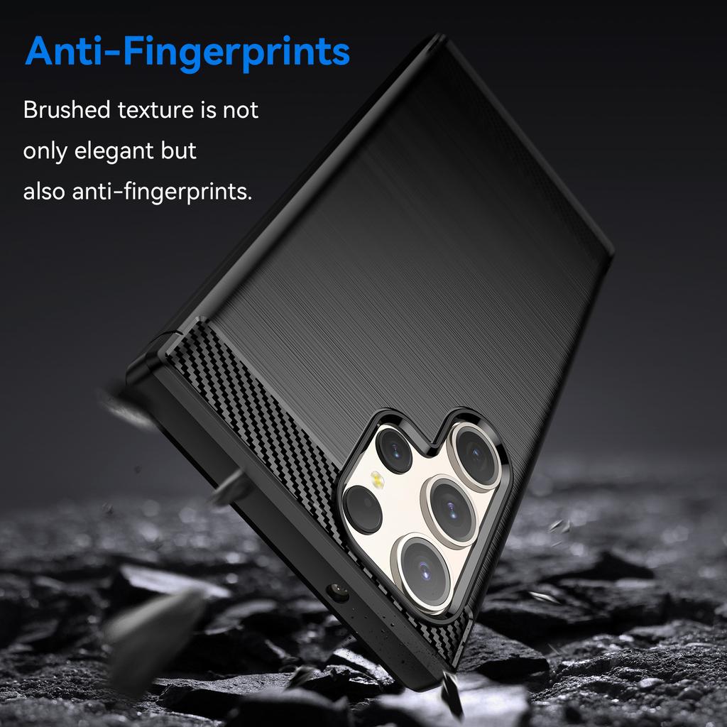 For Samsung Galaxy S23 Ultra Case Samsung S24 S23 S22 S21 Ultra Cover Carbon Funda Soft Silicone Case For Samsung S23 Ultra 5G