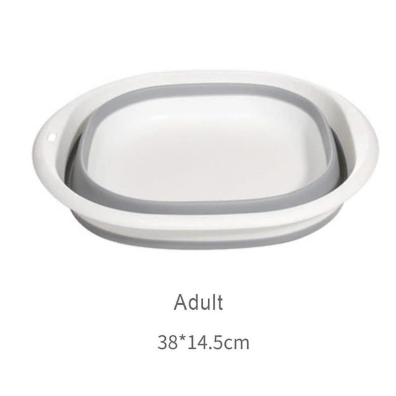 Plastic Folding Basins Portable Wash Basins Folding Laundry Tub Adult Baby Bath Basin Bathroom Kitchen Accessories Wash Basin