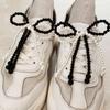 Elegant Pearl Bowknot Charm for Jewelry Making DIYs Keychain Necklace Earrings Crafts Shoe Buckle Ornament Accessories