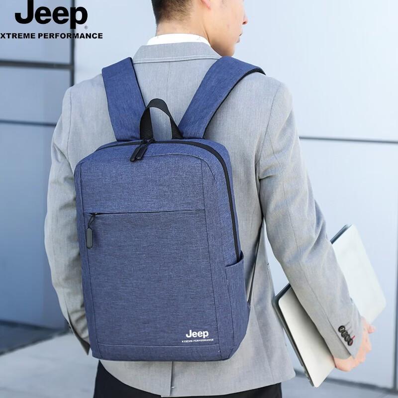 JEEP Unisex Pigskin Laptop Backpack