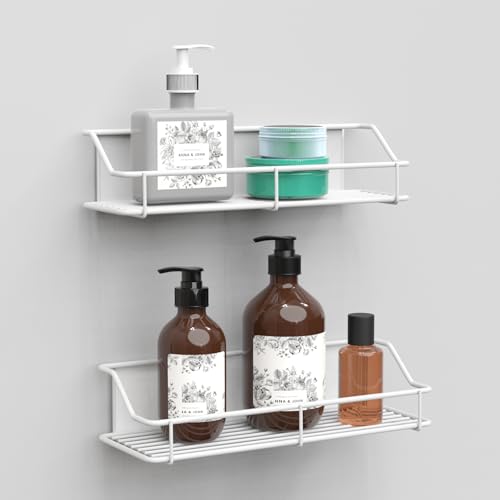 mengmiandaxia Magnetic Bathroom Rack, Seasoning Storage, Rust-Proof Strong Magnetic Wall-Mounted, Bath Storage, Washing Machine Storage, Refrigerator