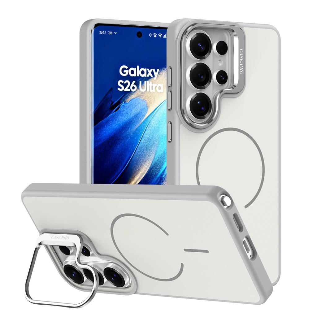 Applicable to Samsung S26Ultra bright color contrasting magnetic mobile phone case S25Ultra bracket S24Ultra protective case