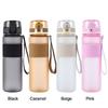 Safety Lock Buckle 550ML Sports Water Bottle Plastic Large Capacity Travel Water Cup Portable Leak-Proof Drink Cup Sports Gym