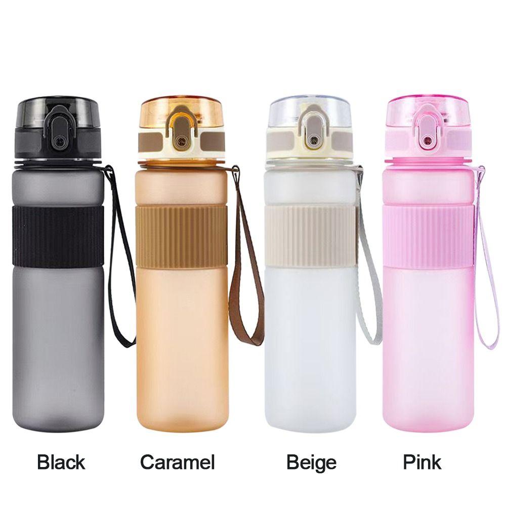 Safety Lock Buckle 550ML Sports Water Bottle Plastic Large Capacity Travel Water Cup Portable Leak-Proof Drink Cup Sports Gym