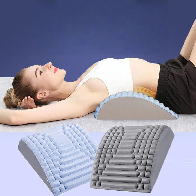 

Lumbar Soothing Device, Lumbar Stretching Massage, Relaxation Yoga, Spinal Correction, Stretching, Back Opening Exercise, Auxiliary Lumbar Support синій
