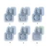 Resin Silicone Molds Quicksand Casting Molds Epoxy Resin Shaker Mold for Jewelry DIY Crafts Making Resin Pendant Mold