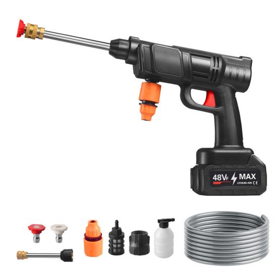 Car Pressure Washer 600PSI High Pressure Rechargeable Cordless Electric Pressure Washer with 6-in-1 Nozzle Cleaning Tool