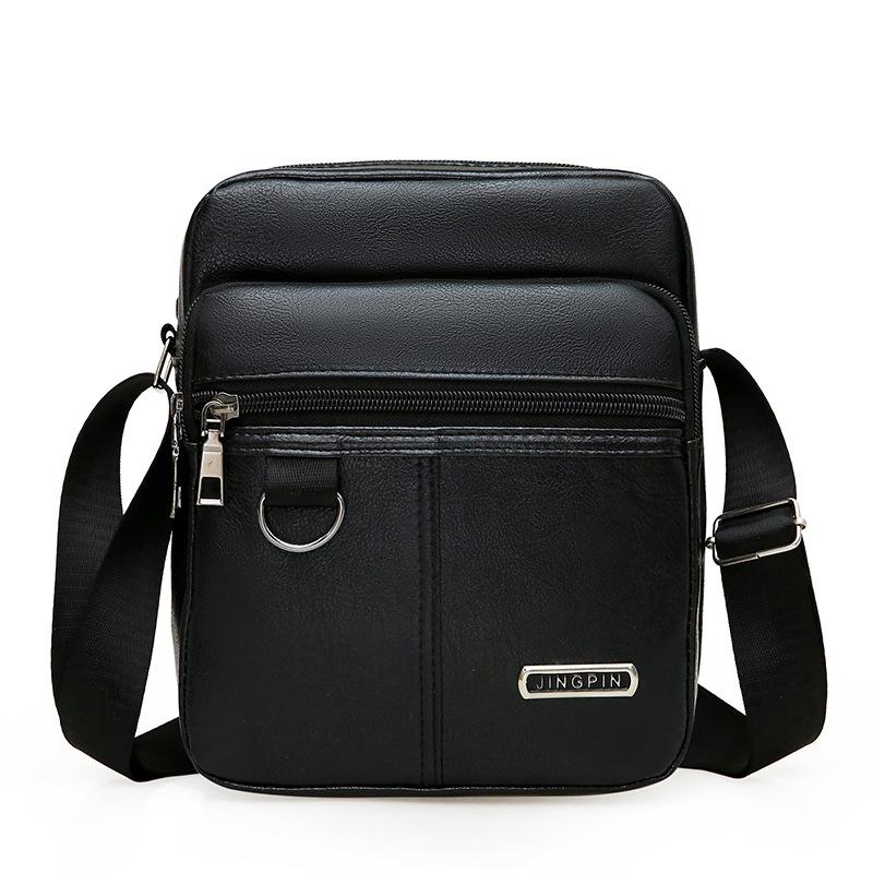 PU men's small square bag men's bag casual business shoulder messenger bag vertical trendy with Japan and South Korea new small backpack wholesale