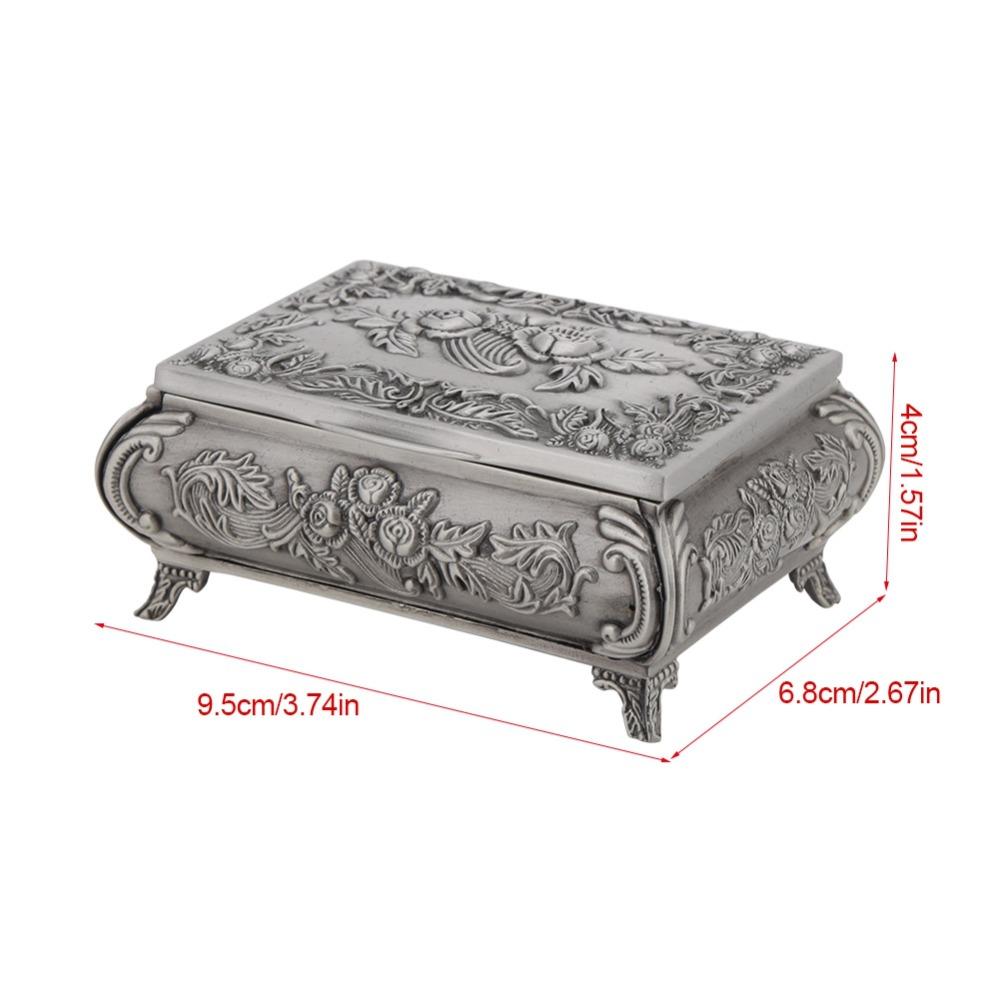 Alloy Jewelry Case Rectangular Ring Box Jewelry Boxes Jewelry Box Home Decor