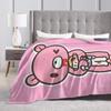 Gloomy Bear Flannel Blanket Winter  Warm Soft Throw Blanket for Kids Bedroom Fashion Bedspread Sofa Bed Cover