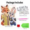 Disney Pearl Painting DIY Zootopia Selfie Atmosphere, Pearl Art Painting, Pearl Gem Painting Home Wall Decoration Crafts