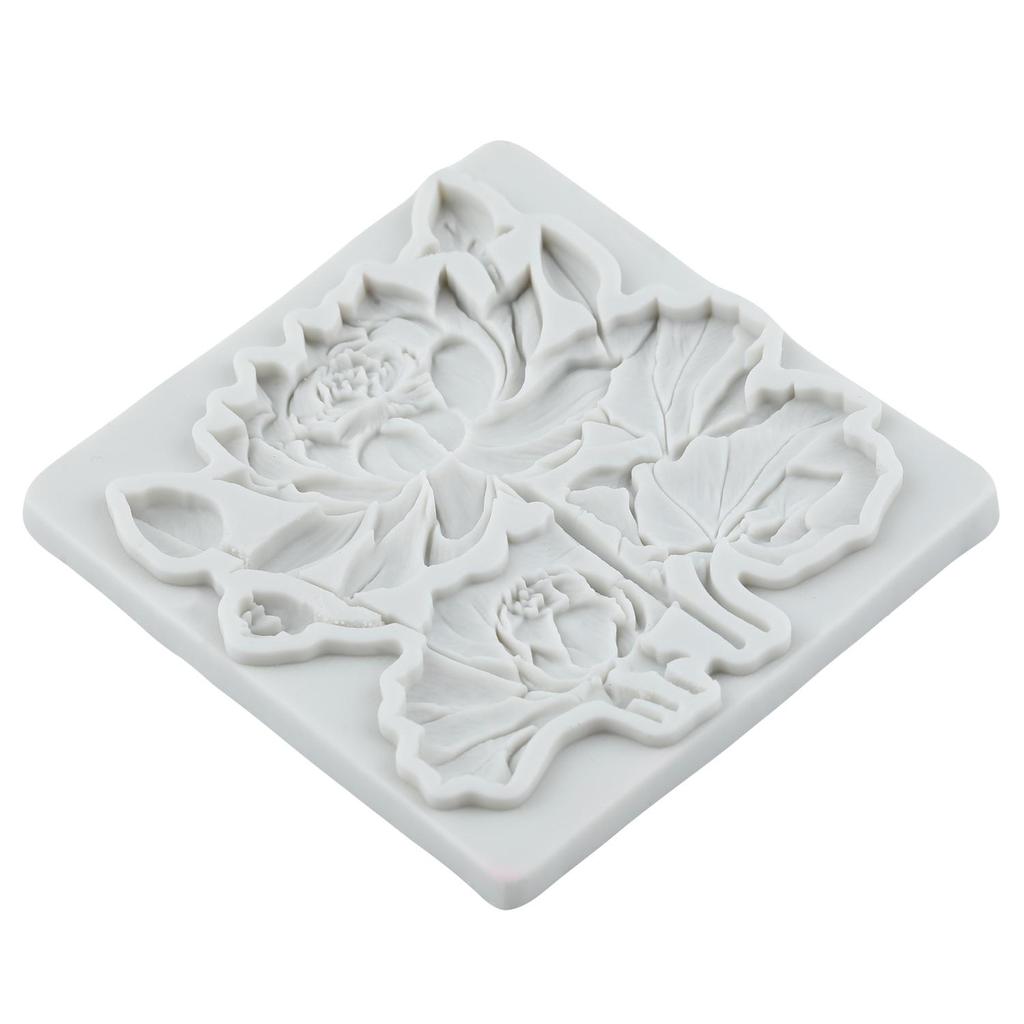 Lotus Flower Silicone Mold Lotus Flower Leaf Fondant Molds Cake Decorating Tools Cupcake Topper Candy Resin Clay Chocolate Gumpaste Mold