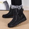 Fashion Waterproof Winter Boots for Women 2025 New Faux Fur Long Plush Snow Boots Woman Platform Ankle Booties Warm Cotton Padded Shoes