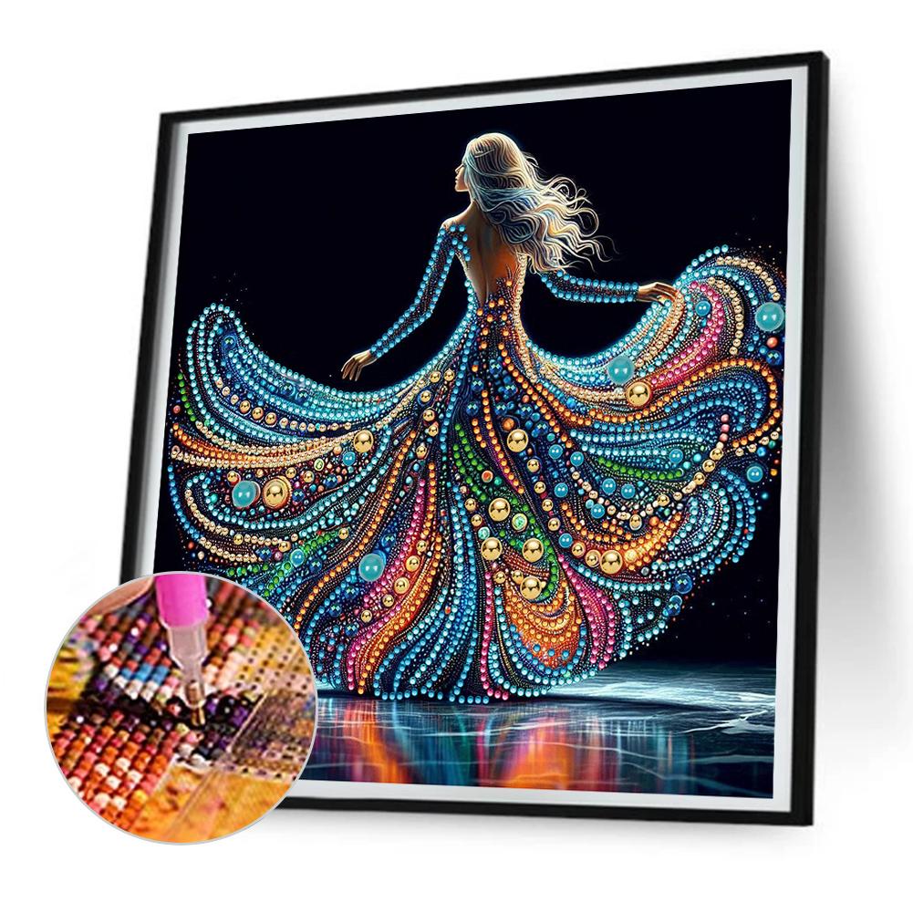 

5D DIY Частичный набор для алмазной живописи со сверлом специальной формы для девочек, украшение для поделок