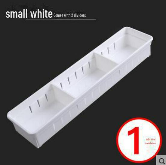 "Japanese-Style Retractable Drawer Organizer with Partitions"