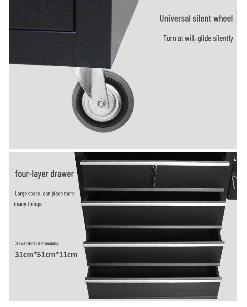 Tattoo Tool Cart with Drawer – Portable Roller Workstation Upgrade