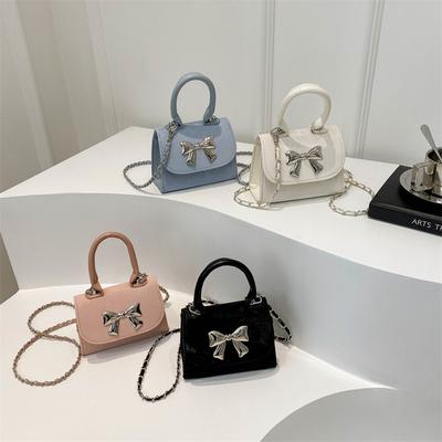 Νέα Δημοφιλής Απλή Τσάντα Crossbody με Φιόγκο, Υψηλή Εμφάνιση και Μοντέρνα Μικρή Τσάντα, Γυναικεία Μόδα, Μίνι Τετράγωνη Τσάντα