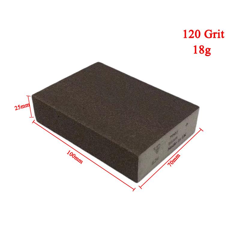 Dual-Sided Sanding Sponge Block for Woodworking, Furniture Polishing & Rust Removal - Wet/Dry Use.