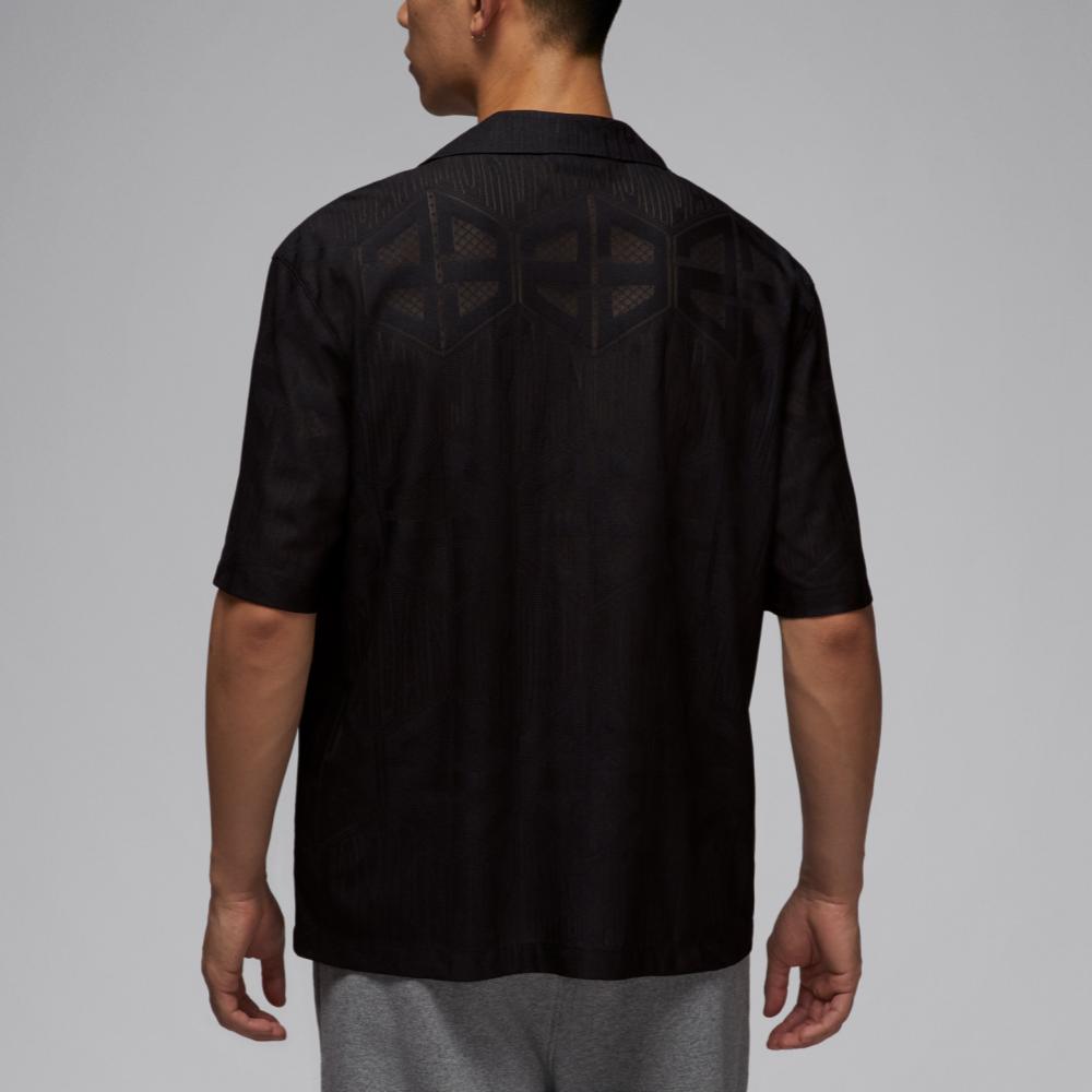 Jordan Flight SS25 Fashion Comfortable Soft Skin-Friendly Short Sleeve Shirt Men Shirts Black HF9364-010