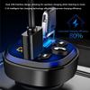 3.1A PD Car Charger QC 3.0 Fast Charge Square Car Cigarette Lighter Plug Car MP3 Player Charger Flash with Digital Display