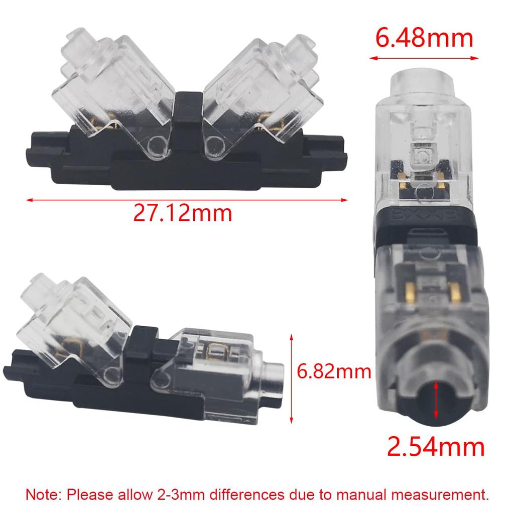 Wiring Branch Connector, CTRICALVER 1 Needle H-Type Wiring Connector Suitable