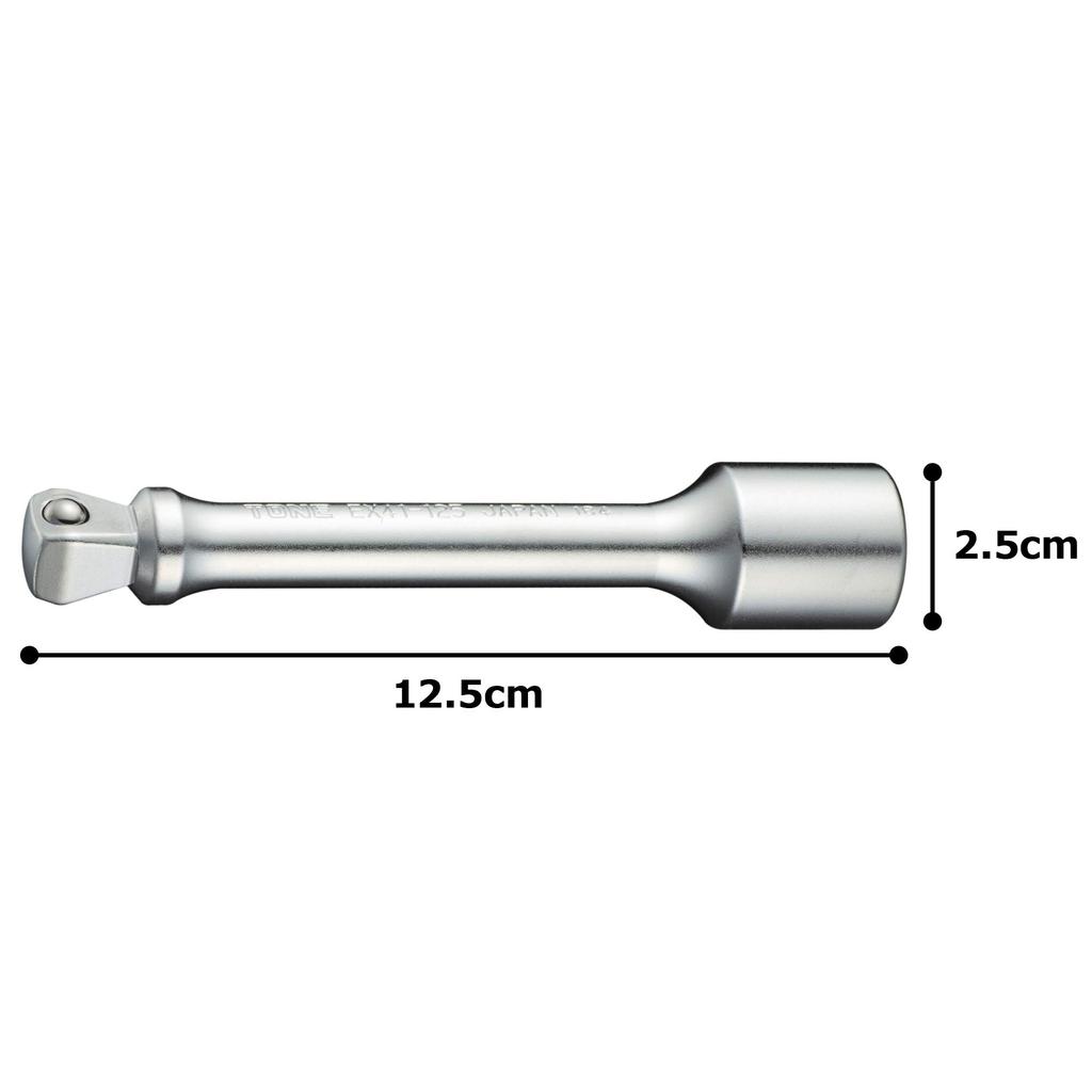 TONE Swing Extension Bar Drive Angle Total Length 125mm HPEX41-125 12.7mm (1/2")