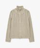Mongdol Sheer Texture Knit Zip-Up Cardigan Beige Mdcd055Beige