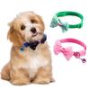 Dorakitten Adjustable Pet Collar with Bow Decor Cute Bell Dot Design Dog Kitten Collar 1/2/4PCS Set Pet Supplies Clothing