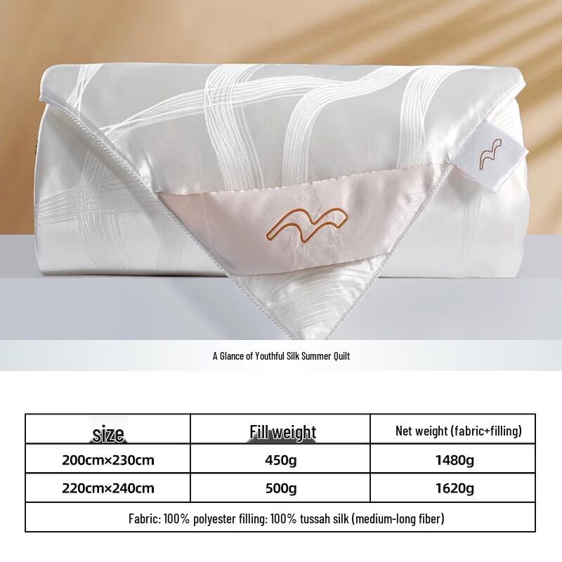 Mercury Home Textiles Европейское шелковое летнее одеяло 220x240cm