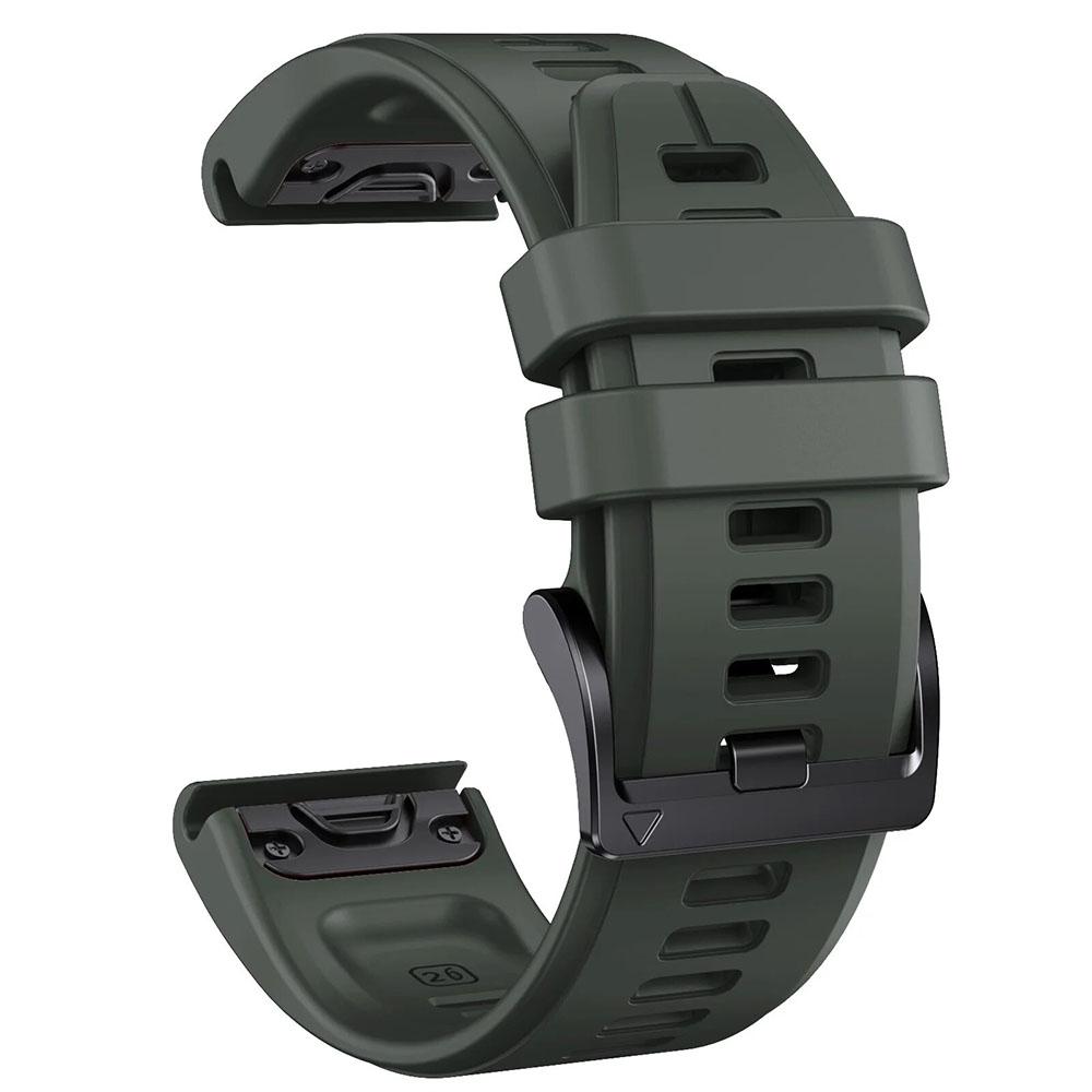 QuickFit 22mm 26mm Silicone Strap for Garmin Fenix 8pro 7 7X E 6X 6 Pro 5 5X Plus Epix/Enduro/Descent Mk2i/Instinct 3 Watchbands