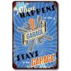 Vintage Metal Tin Signs  My Garage My Rules  Retro Wall Decor Plaque for Game Room Cafe Garage Club Bar Pubs  Iron Painting Deco