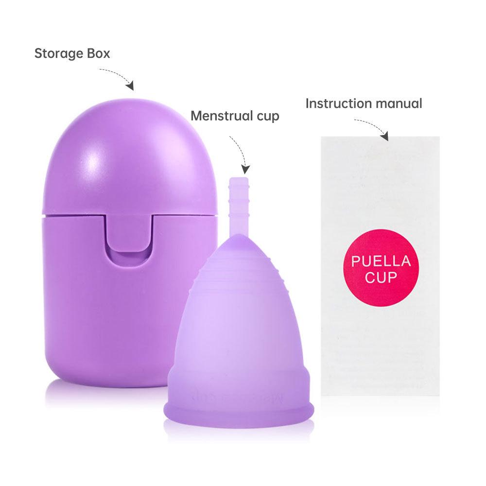 Microwave Silicone Menstrual Cup Storage Box - Compact Period Solution