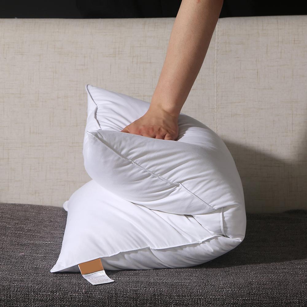 100% Cotton Cover 5% Goose Down 95% Feather Modern Rectangle Eco-Friendly Luxury Neck Sofa Bed Pillow