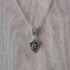 Silver Rose Flower Necklace With Cross Chain For Women Summer 2024 Fashion Jewelry
