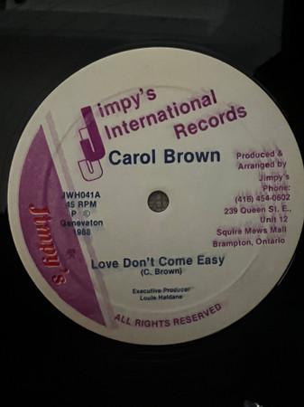 

12inch Record LEROY GIBBONS CAROL BROWN Medlay Three Dub Love Dont Com JWH041 Jimpys Interna 1988 Reggae Ska Dub Used