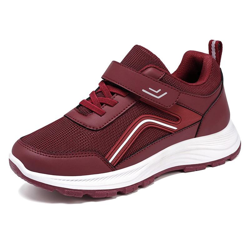 Women's Shoes Autumn Couple Walking Shoes Soft Sole Comfortable Sports Shoes Medium Old Mother Shoes Breathable Mesh Casual Shoes