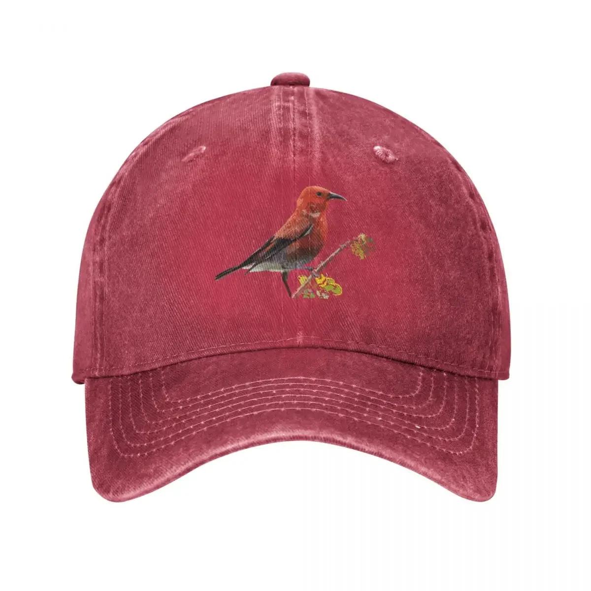 Apapane a Hawaiian Honeycreeper Baseball Cap sailor cap for Unisex Anime Hat cute fishing caps Unisex GirlS Hats Unisexs
