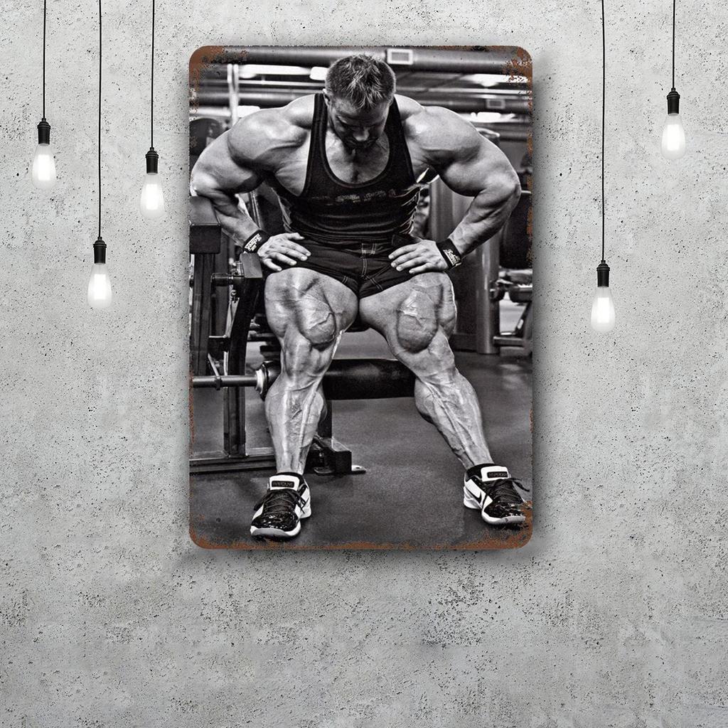 Jay Cutler Bodybuilder Vintage Metal Tin Signs Posters Decor Retro Metal Plaque Wall Art Decor for Garage Bar