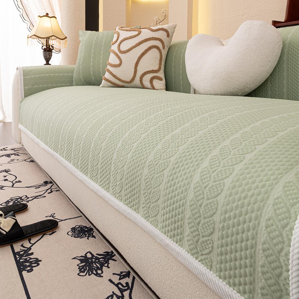 

Cool Doudou Ice Silk Sofa Cushion Summer Mat Cushion New Non-Slip Summer Sofa Cover Cover Cool Cover 70*70cm зелёный